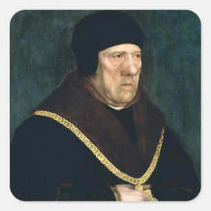 Pegatina Cuadrada Sir Henry Wyatt llamó a veces a Milord Cromwell