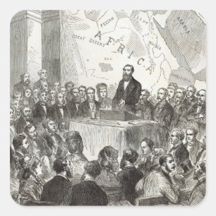Pegatina Cuadrada Sir Samuel Baker