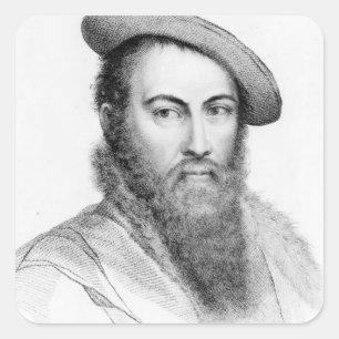Pegatina Cuadrada Sir Thomas Wyatt