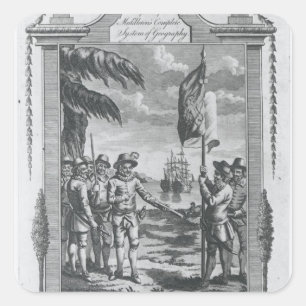 Pegatina Cuadrada Sir Walter Raleigh