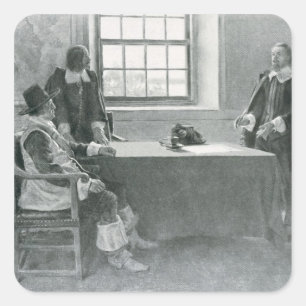 Pegatina Cuadrada Sir William Berkeley