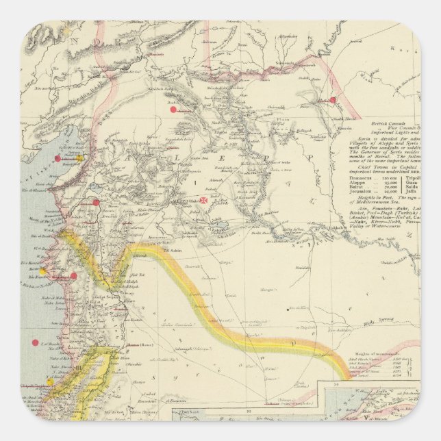 Pegatina Cuadrada Siria 2 (Anverso)