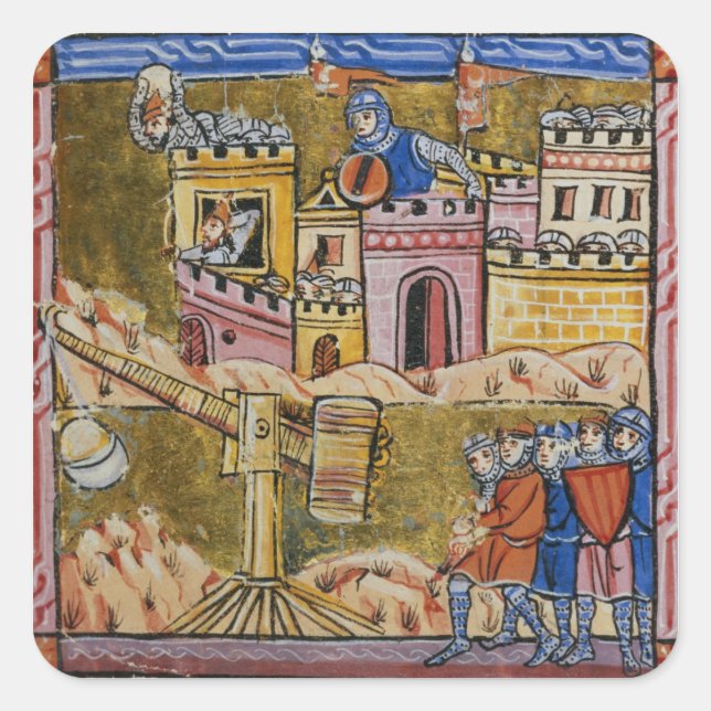 Pegatina Cuadrada Sitio de Antioquía (Anverso)