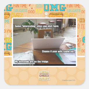 Pegatina Cuadrada Sitios interesantes