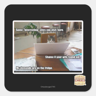 Pegatina Cuadrada Sitios interesantes