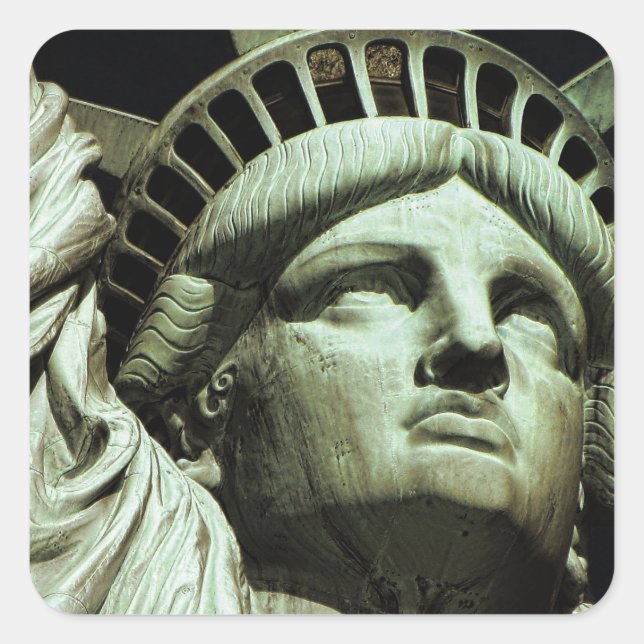 Pegatina Cuadrada Situación de la libertad (Anverso)