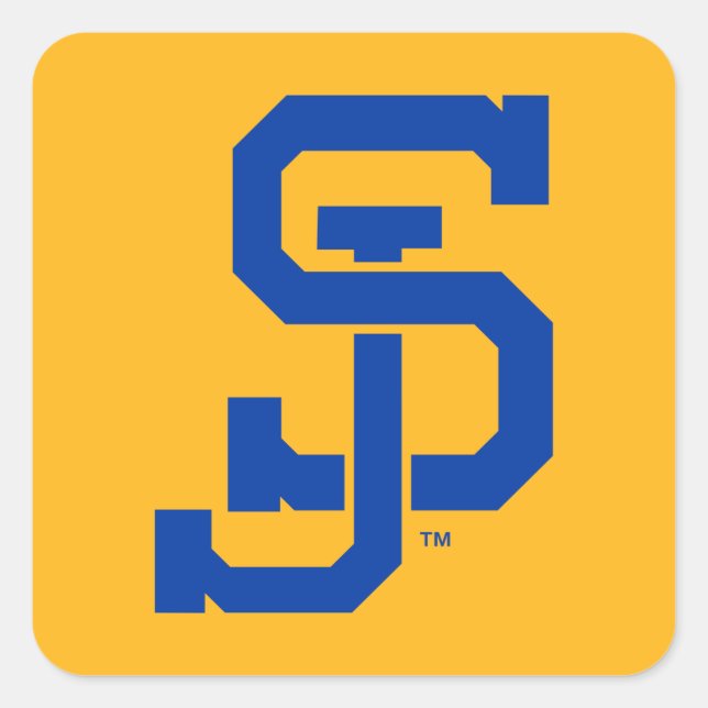 Pegatina Cuadrada SJ Spartans (Anverso)