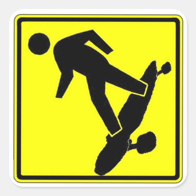 Pegatina Cuadrada Sk8r Xing (Anverso)
