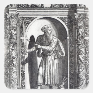 Pegatina Cuadrada Skanderbeg