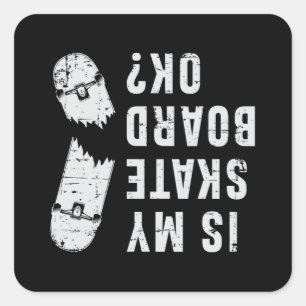 Pegatina Cuadrada Skateboard Skater Skate Skateboarding Gigante