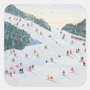 Pegatina Cuadrada Ski-vening 1995