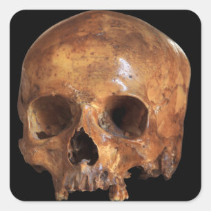 Pegatina Cuadrada Skull Halloween