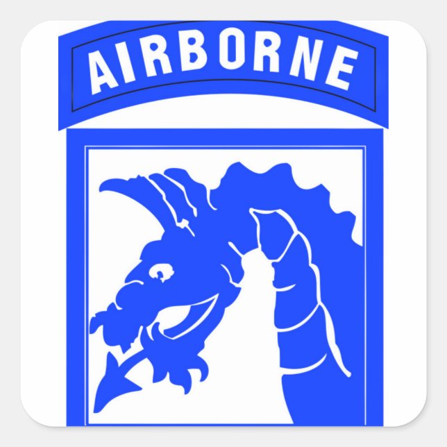 Pegatina Cuadrada Sky Dragon (Anverso)