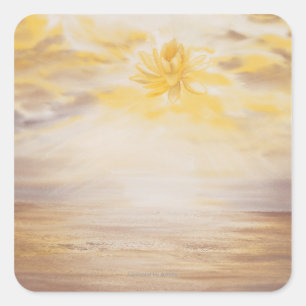 Pegatina Cuadrada Sky Lotus
