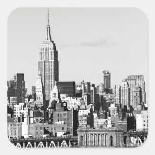Pegatina Cuadrada Skyline II de NYC