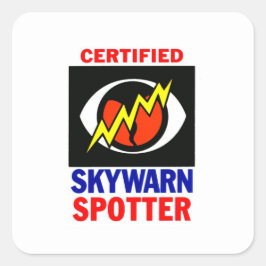 Pegatina Cuadrada SkyWarn