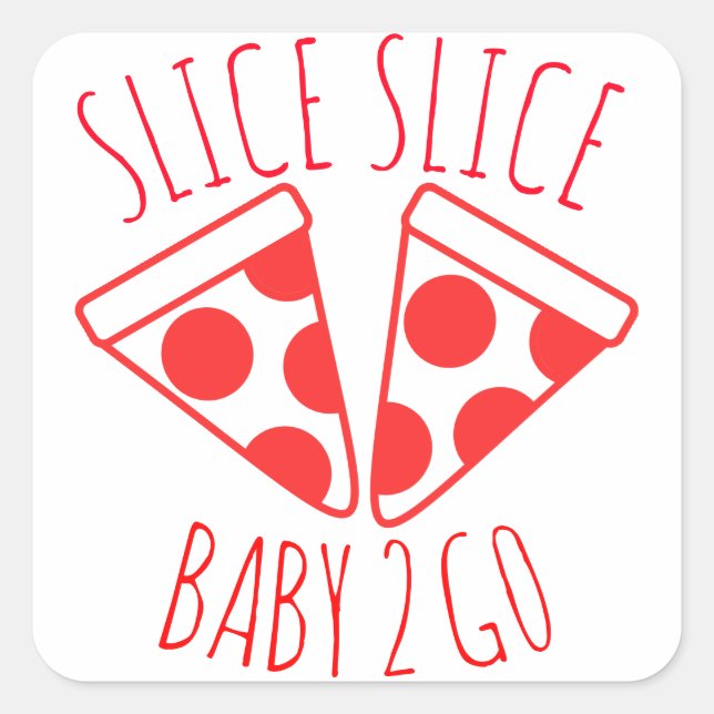 Pegatina Cuadrada Slice Slice Baby (Anverso)