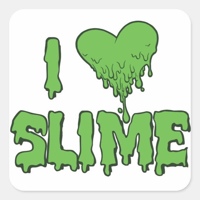Pegatina Cuadrada Slime (Anverso)