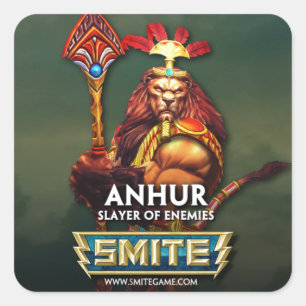 Pegatina Cuadrada SMITE: Anhur, capa de enemigos