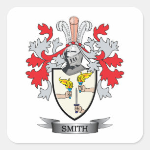 Pegatina Cuadrada Smith-Ireland-Coat-of-Arms