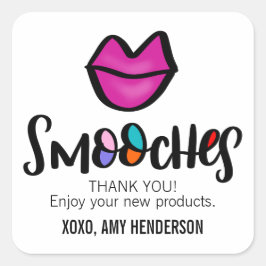 Pegatina Cuadrada Smooches