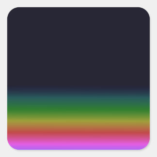 Pegatina Cuadrada Smooth Black Rainbow Background Gradient