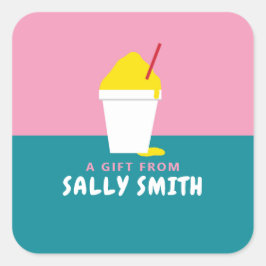 PEGATINA CUADRADA SNOBALL