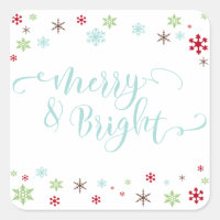Snowflake Whimsy Merry & Bright, Robin's Egg Blue