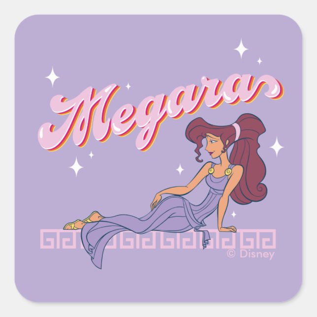 Pegatina Cuadrada So Greek. So Chic. Megara Square Sticker (Anverso)