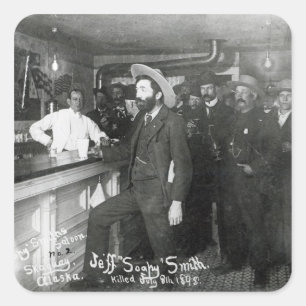 Pegatina Cuadrada Soapy Smith's Saloon Bar