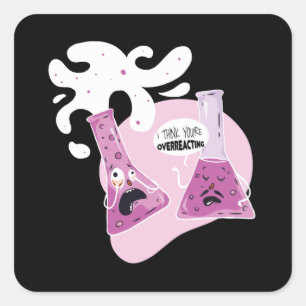 Pegatina Cuadrada Sobreactividad