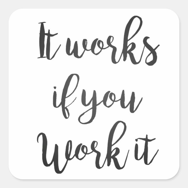 Pegatina Cuadrada Sobriedad 12 pasos presupuesto de recuperación reg (Anverso)