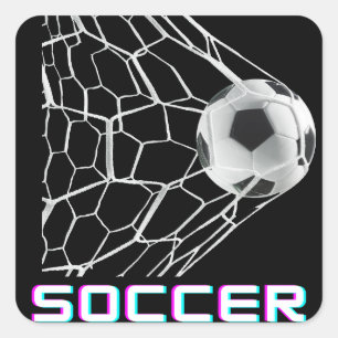 PEGATINA CUADRADA SOCCER