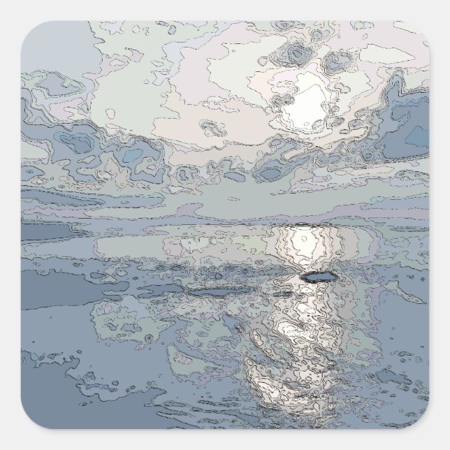 PEGATINA CUADRADA SOL (Anverso)