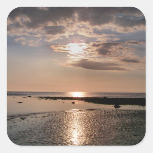 PEGATINA CUADRADA SOL