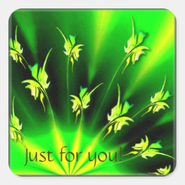 Pegatina Cuadrada ¡Sol en ascenso!