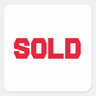 Pegatina Cuadrada sold classic round sticker