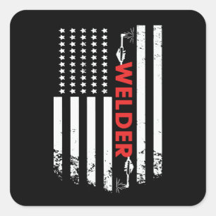 Pegatina Cuadrada Soldado