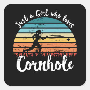 Pegatina Cuadrada Solo un Chica que ama a la mamá de los regalos de