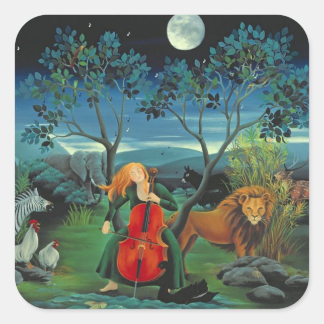 Pegatina Cuadrada Sonata de alcohol casero 2006 (Anverso)