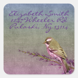 Pegatina Cuadrada Songbird