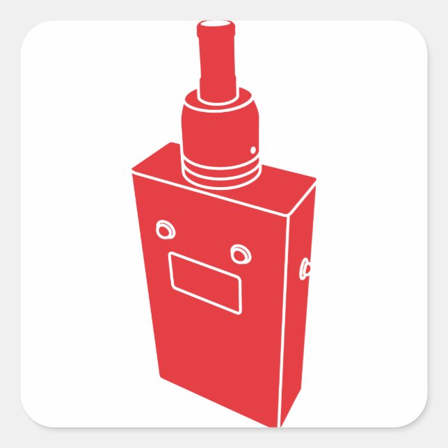 Pegatina Cuadrada Sorpresa de Mod Box (Anverso)