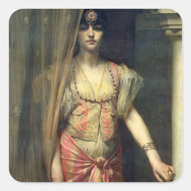 Pegatina Cuadrada Soudja Sari (Anverso)