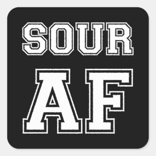 PEGATINA CUADRADA SOUR AF