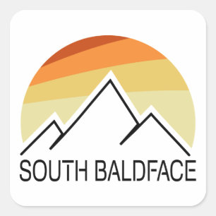Pegatina Cuadrada South Baldface New Hampshire Retro