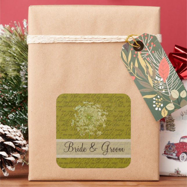 Pegatina Cuadrada Soy de mi amada y mi amada es mi reina Anne (Vacaciones)