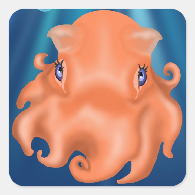 Pegatina Cuadrada Soy Squishy (Anverso)