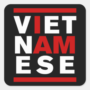 PEGATINA CUADRADA SOY VIETNAMITA