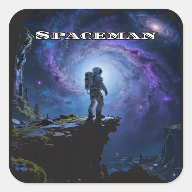 Pegatina Cuadrada Space is the Final Frontier (Anverso)