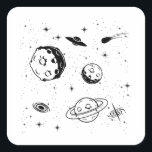 Pegatina Cuadrada Space Lover Adult Astronomy Hobby Outer Space<br><div class="desc">The Space Lover Adult Astronomy Hobby Outer Space Gift Astronomer! For gifts for space lovers,  what to get someone who loves space,  presents for space lovers and sci fi fan gifts! A space birthday gift idea,  National Space Day,  astronomy christmas gifts or planetarium!</div>